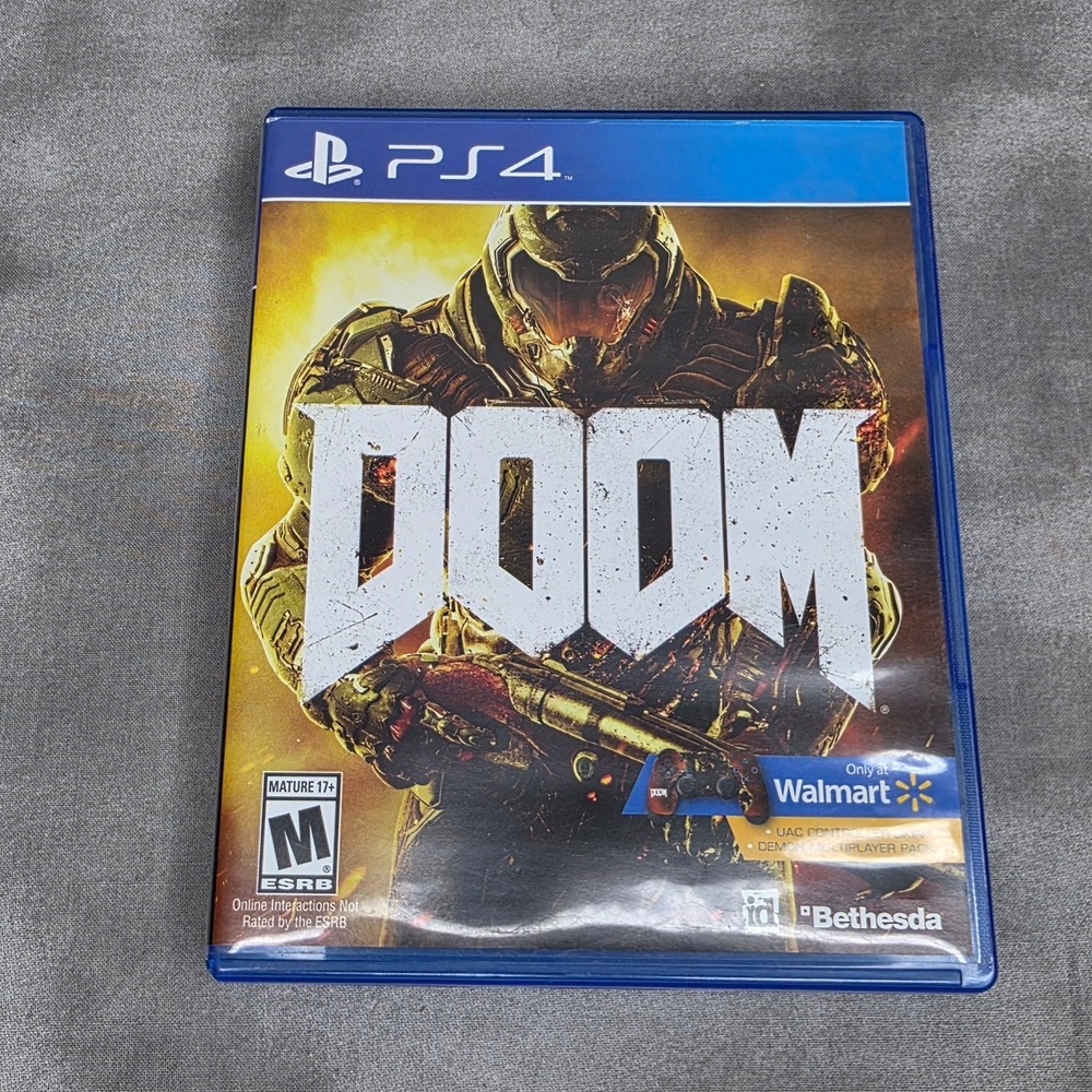 Doom Bethesda (Sony PlayStation 4 PS4, 2016)